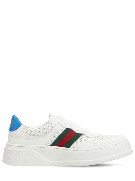 gucci shoes off white|Gucci chunky b ribbon white.